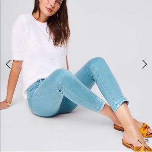 Loft Modern Skinny Unpicked Jeans